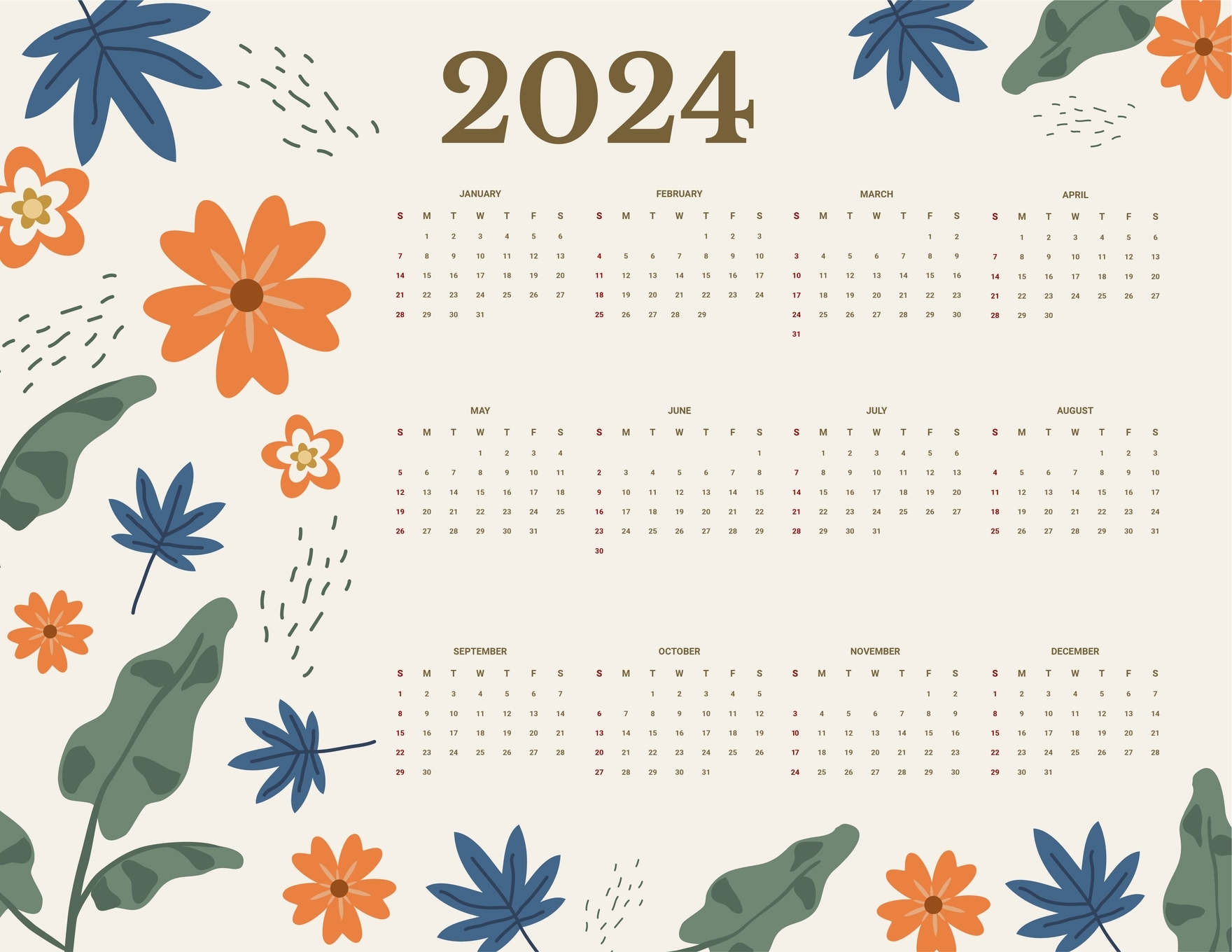 2024 Calendar Cute Meta News