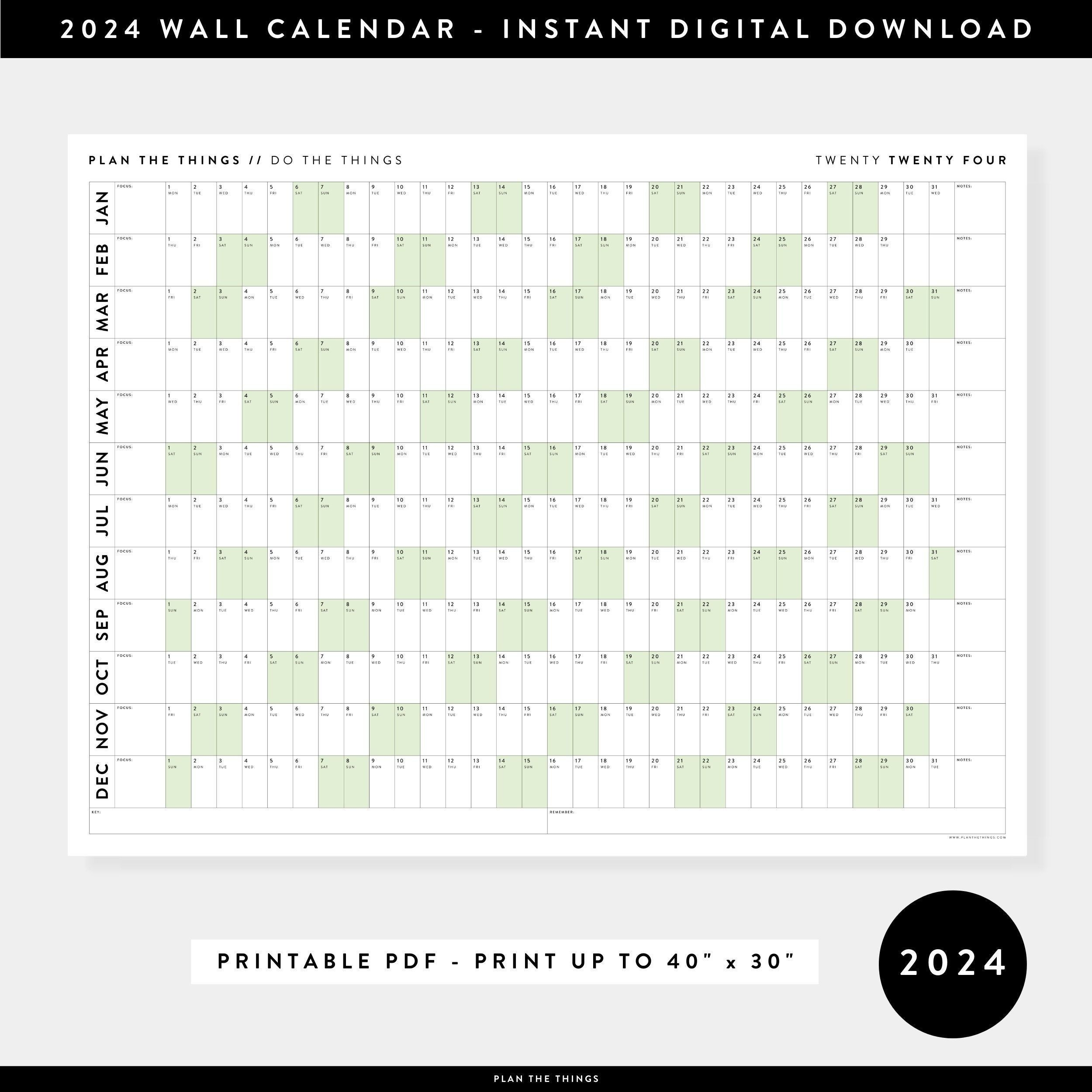 Wall Calendar 2025 Design Free Download