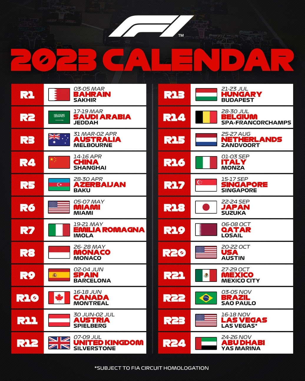 2025 2026 Formula E Calendar Leon T Taggart