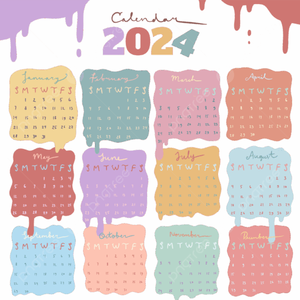 2025 Yearly Calendar Cute