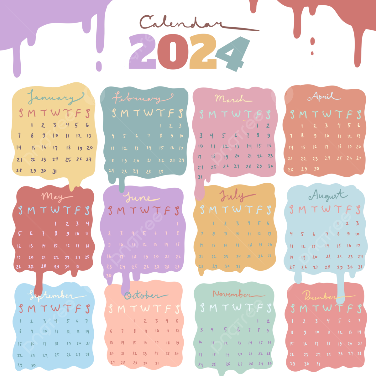 2025 Calendar Cute Stella Zoya