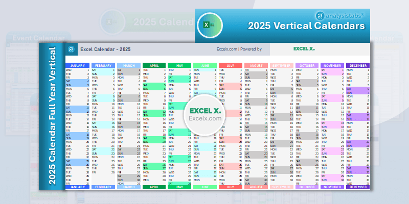 2025 Calendar In Excel