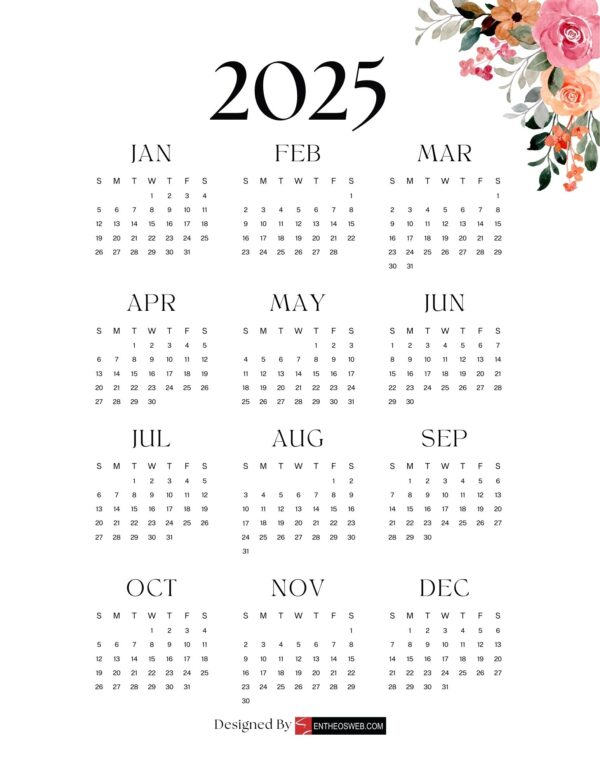 2025 Calendar Download Free