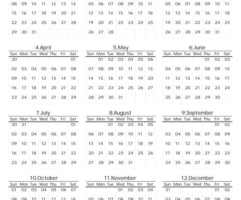 2025 Calendar Printable