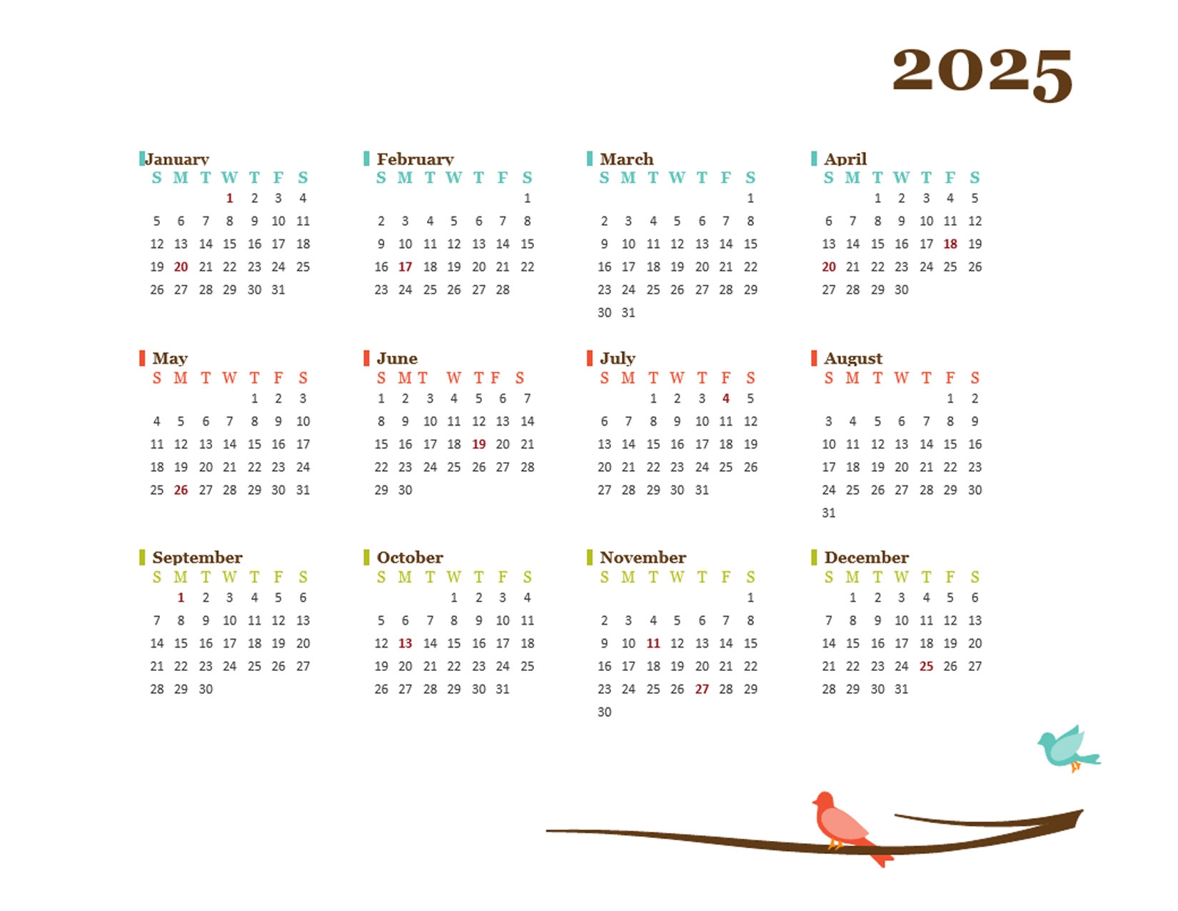 2025 Calendar Printable In Word Deanna J Wright