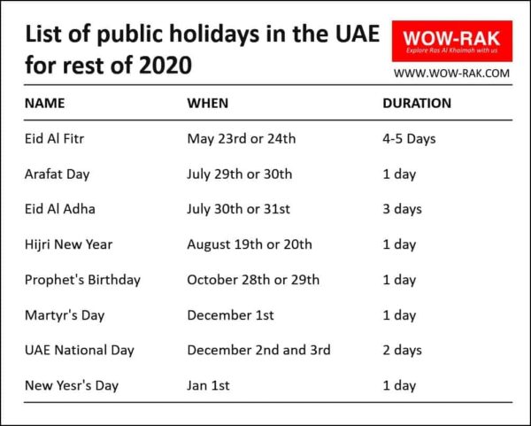2025 Events Calendar Uae