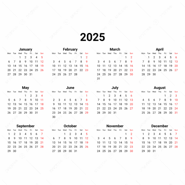 2025 Education Calendar Png Free Download