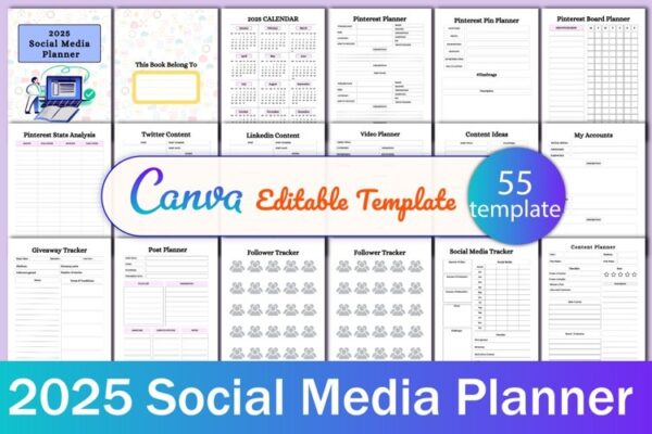 2025 Content Calendar Template