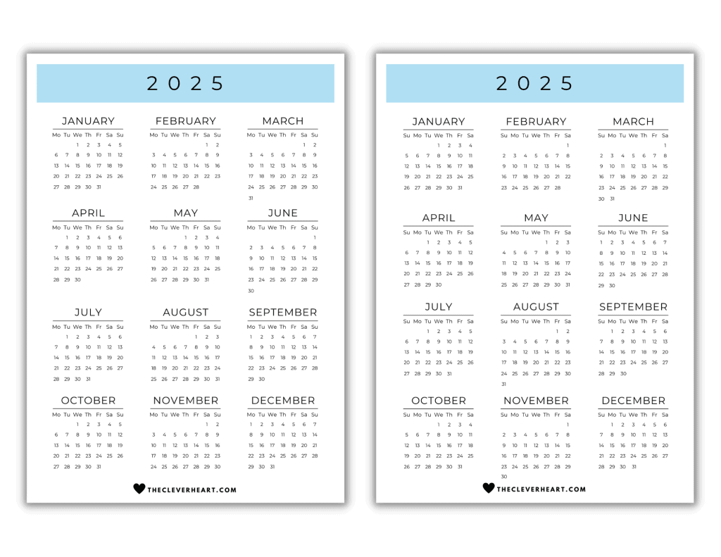 2025 Yearly Calendar Printable Cute Marya Katerina 2025 Yearly Calendar Printable Cute Marya Katerina