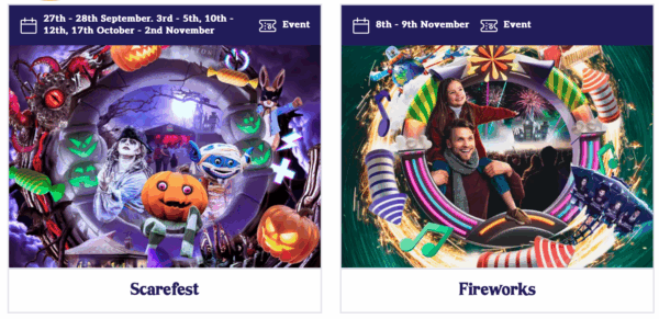 Alton Towers Calendar 2025