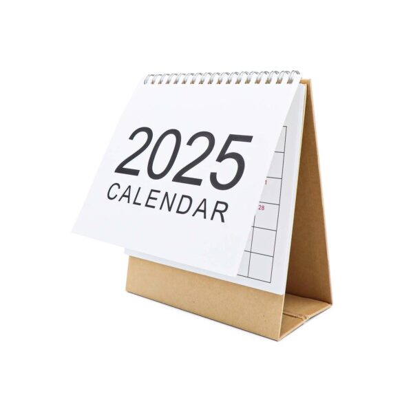 2025 Desk Calendar With Stand