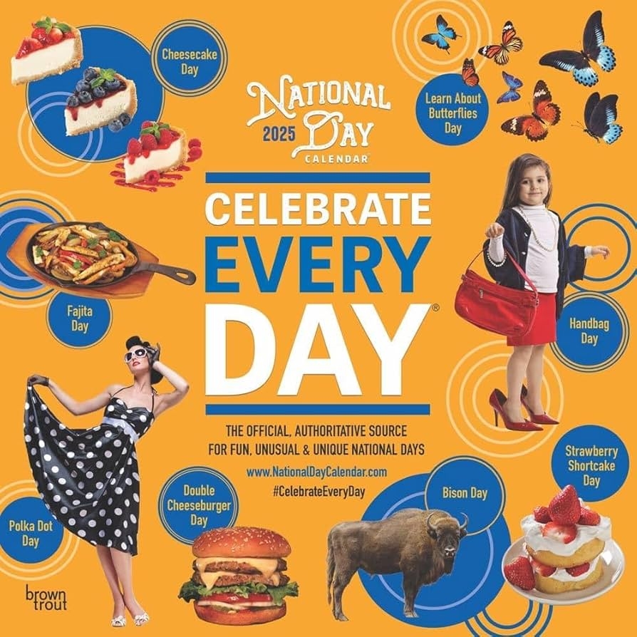 Amazon BrownTrout National Day 2025 Wall Calendar Office Products