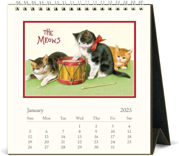 Cat Desktop Calendar 2025