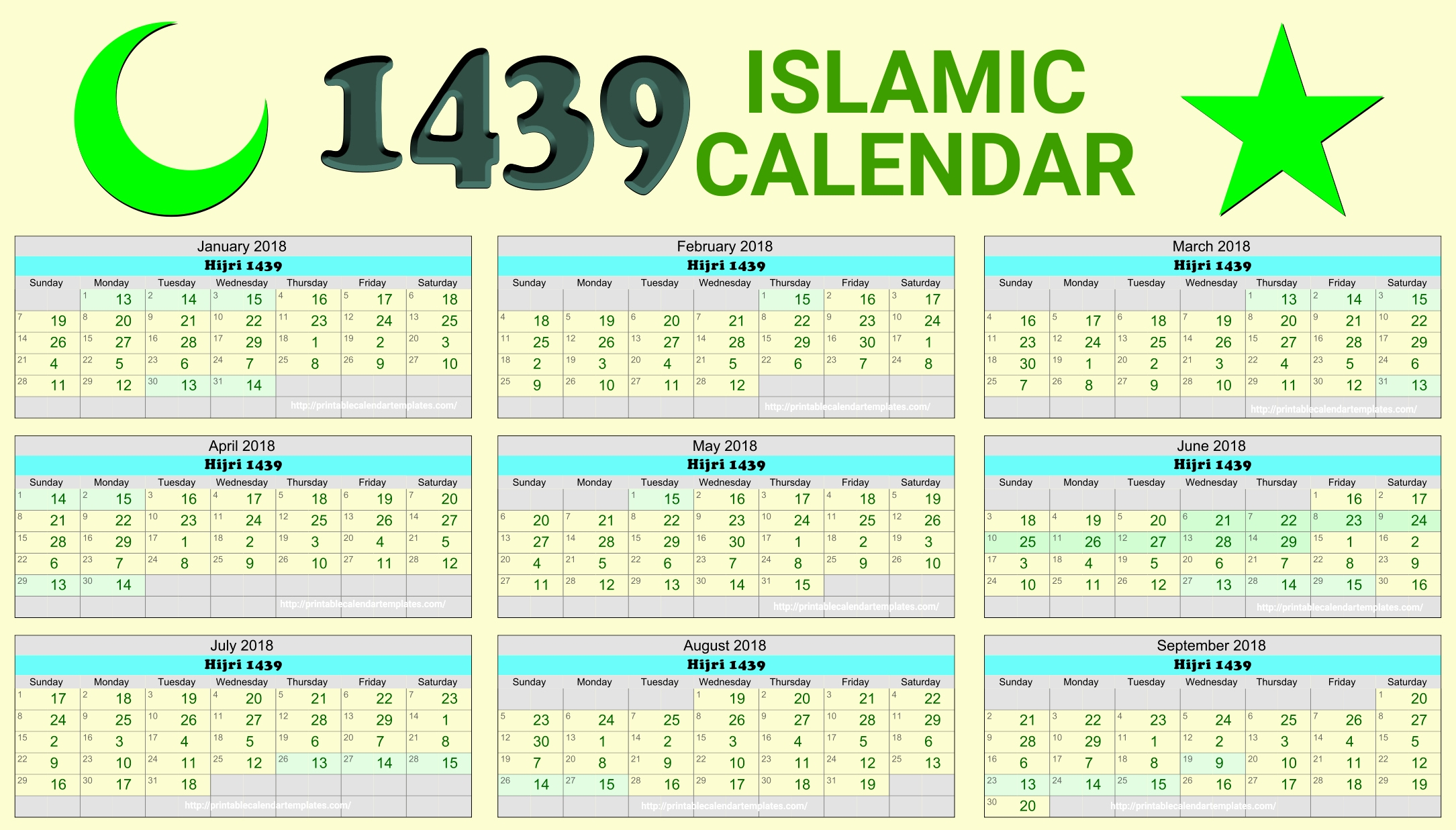 2025 Islamic Calendar Download