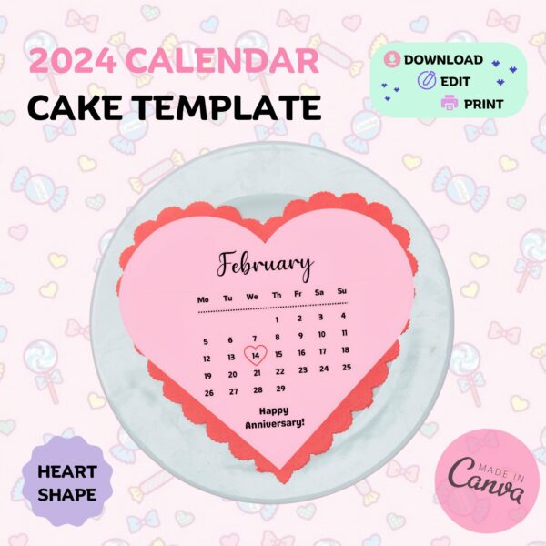 2025 Calendar Cake Png