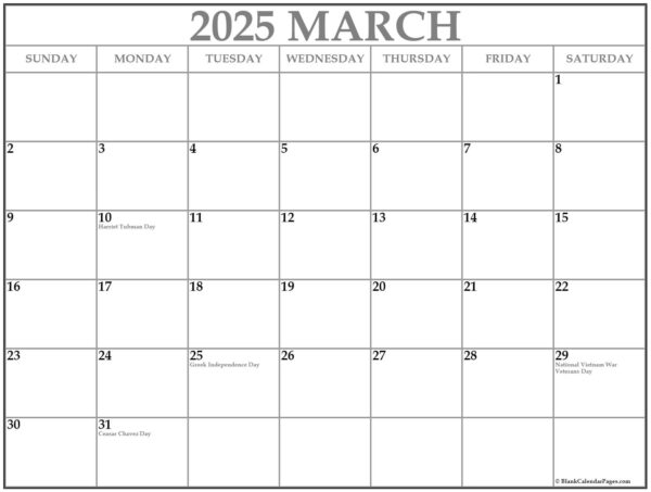 2025 Calendar Printable Free With Holidays