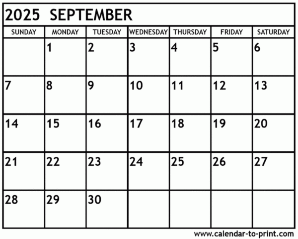 2025 Calendar Month August