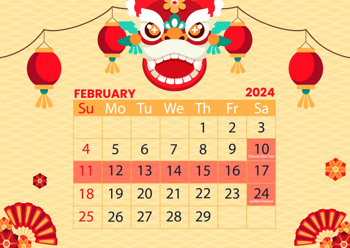 Chinese Calendar 2024 English Lydia Rochell