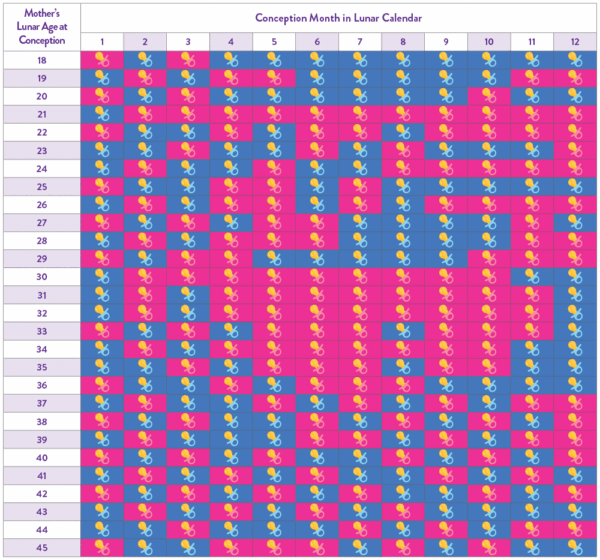 Chinese Calendar 2025 For Gender Prediction