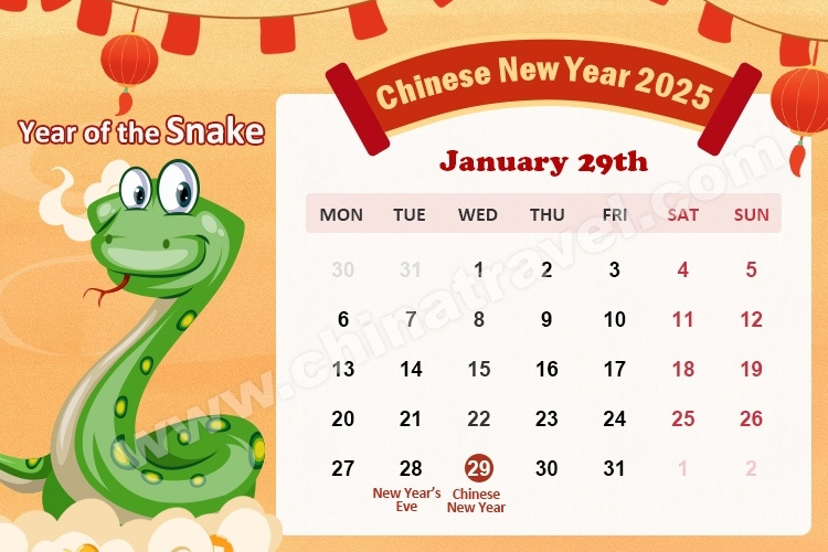 2025 Calendar Lunar New Year