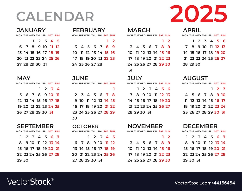 Customized Calendar 2025 Alfred S Vestergaard