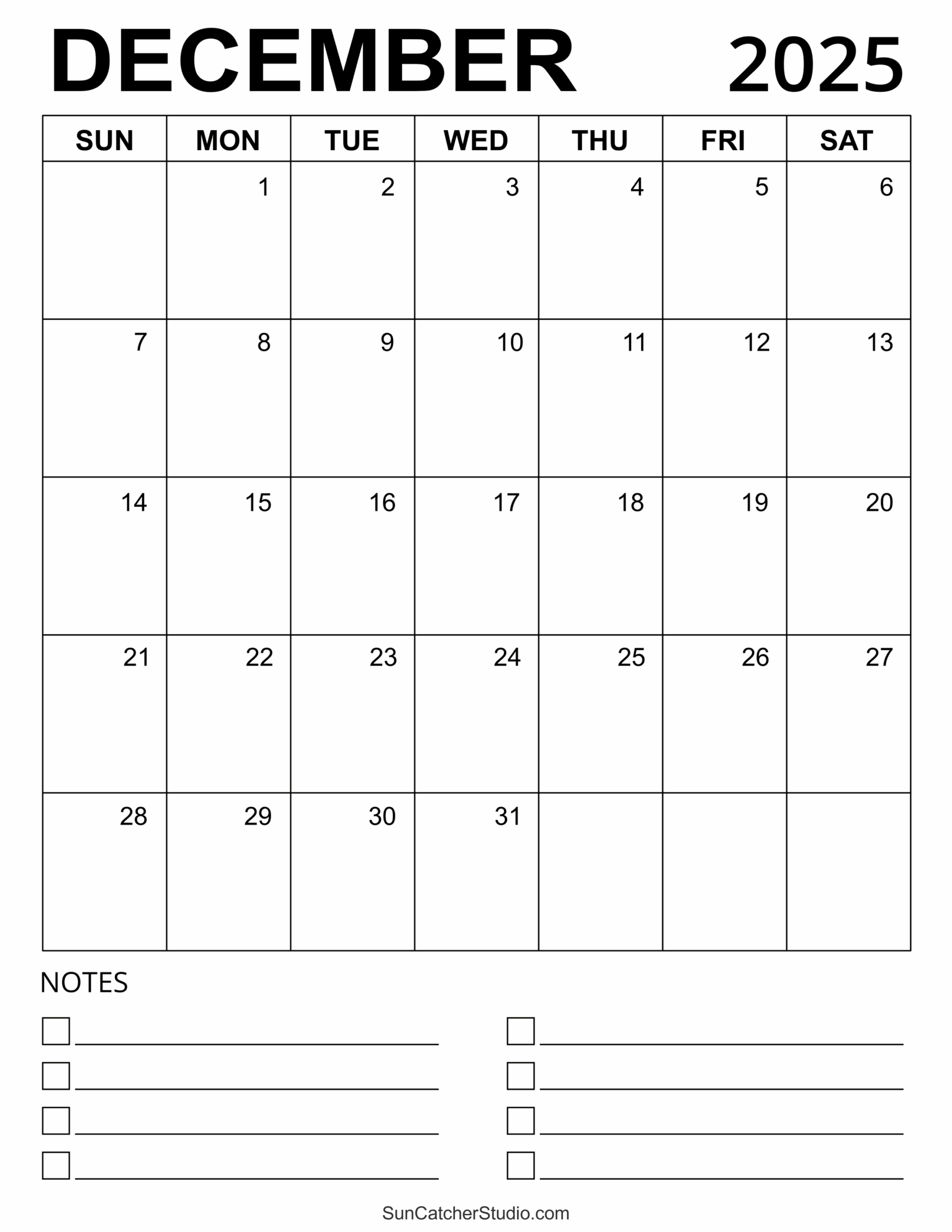 December 2025 Calendar Free Printable DIY Projects Patterns December 2025 Calendar Free Printable DIY Projects Patterns
