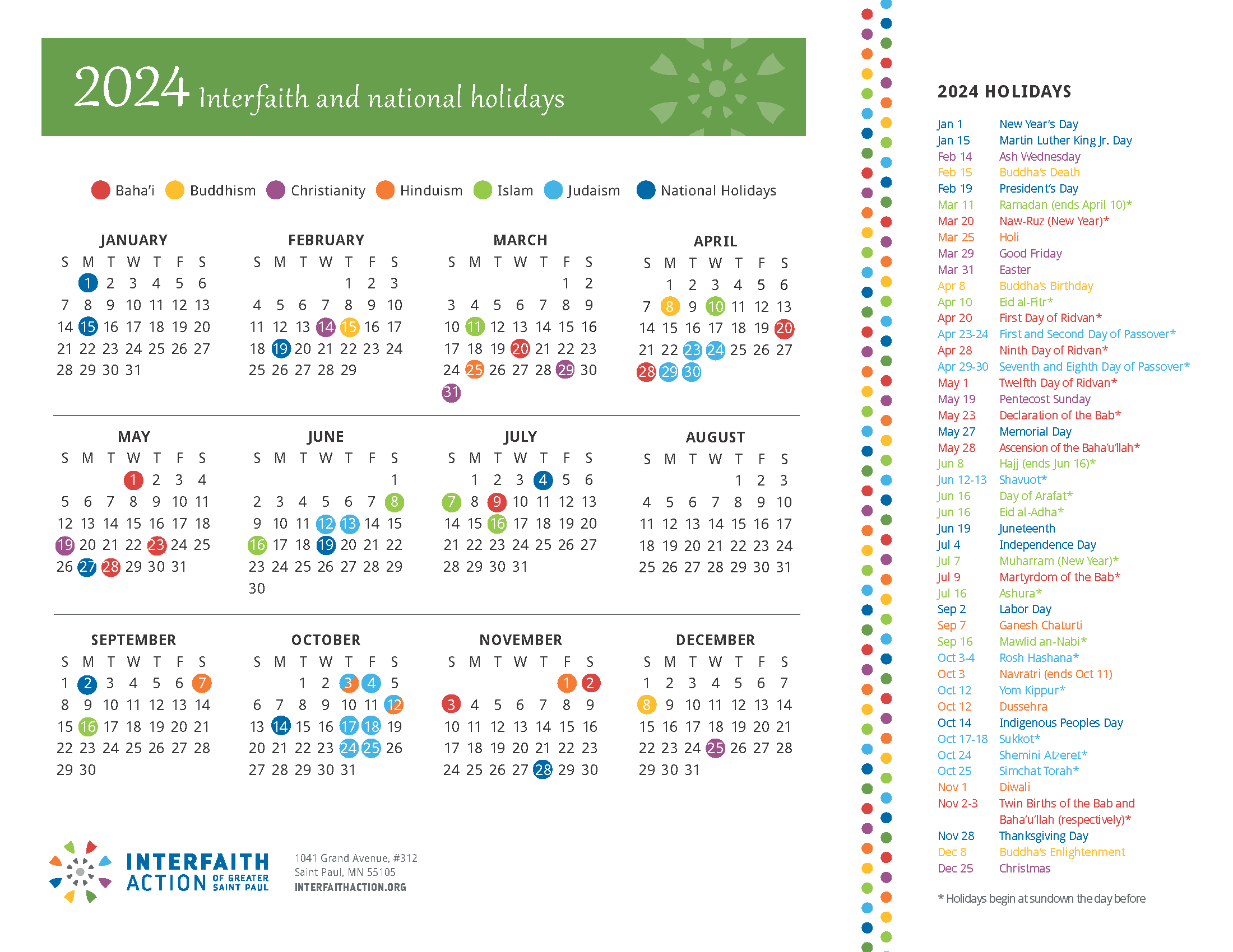 Diversity Holiday Calendar 2025 Patricia S Farrar
