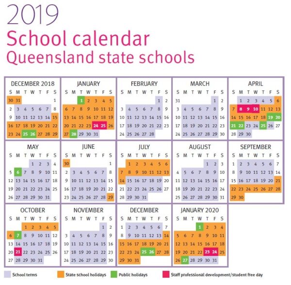 2025 Qld Calendar With Holidays Printable Free