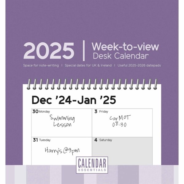 2025 Desk Calendar Uk