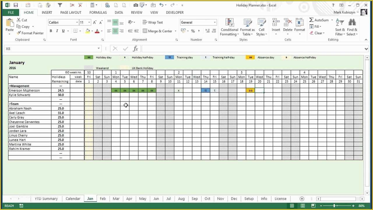 2025 Calendar Excel Annual