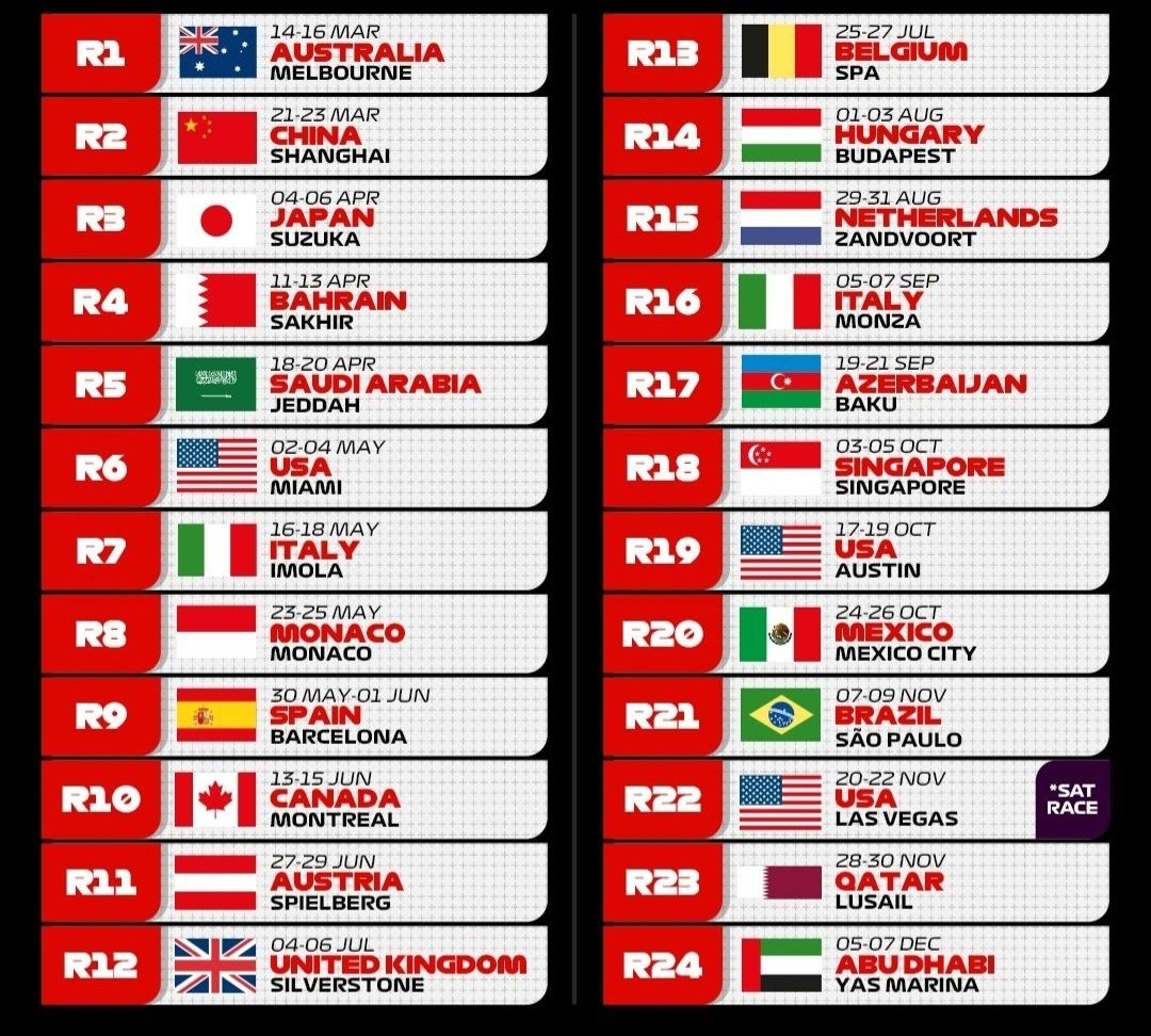 F1 2025 Schedule Nana Debrink