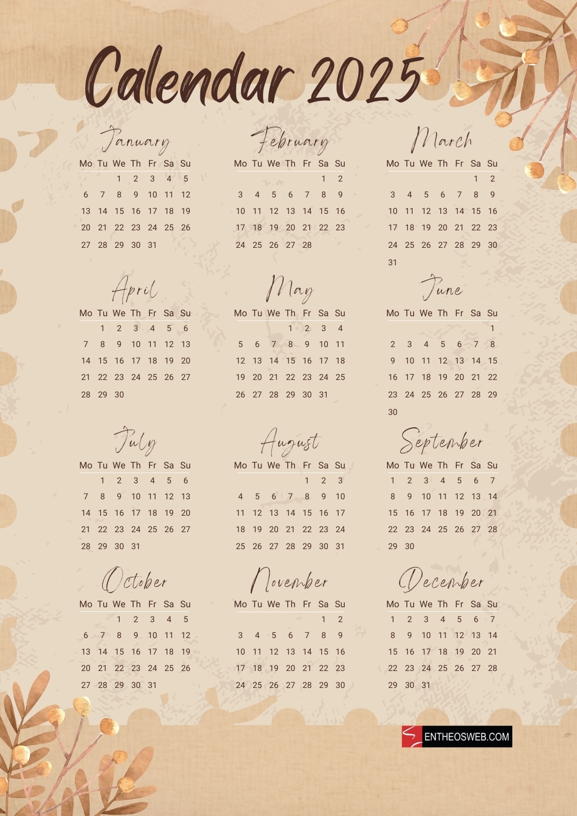 Free 2025 Printable Calendars Free 2025 Printable Calendars Free 2025 Printable Calendars Free 2025 Printable Calendars