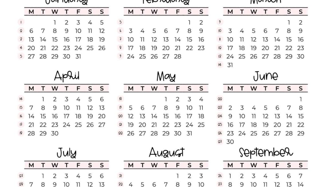 Free 2025 Yearly Calendar Printable Free Pdf Wiki Ollie Marsha