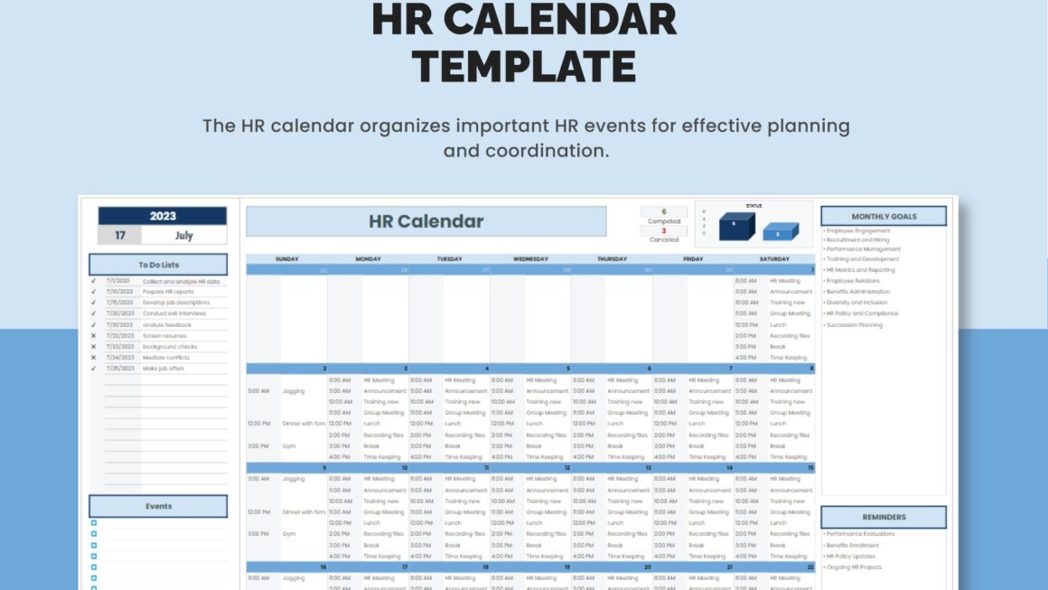 HR Calendar Template Download In Excel Google Sheets Template