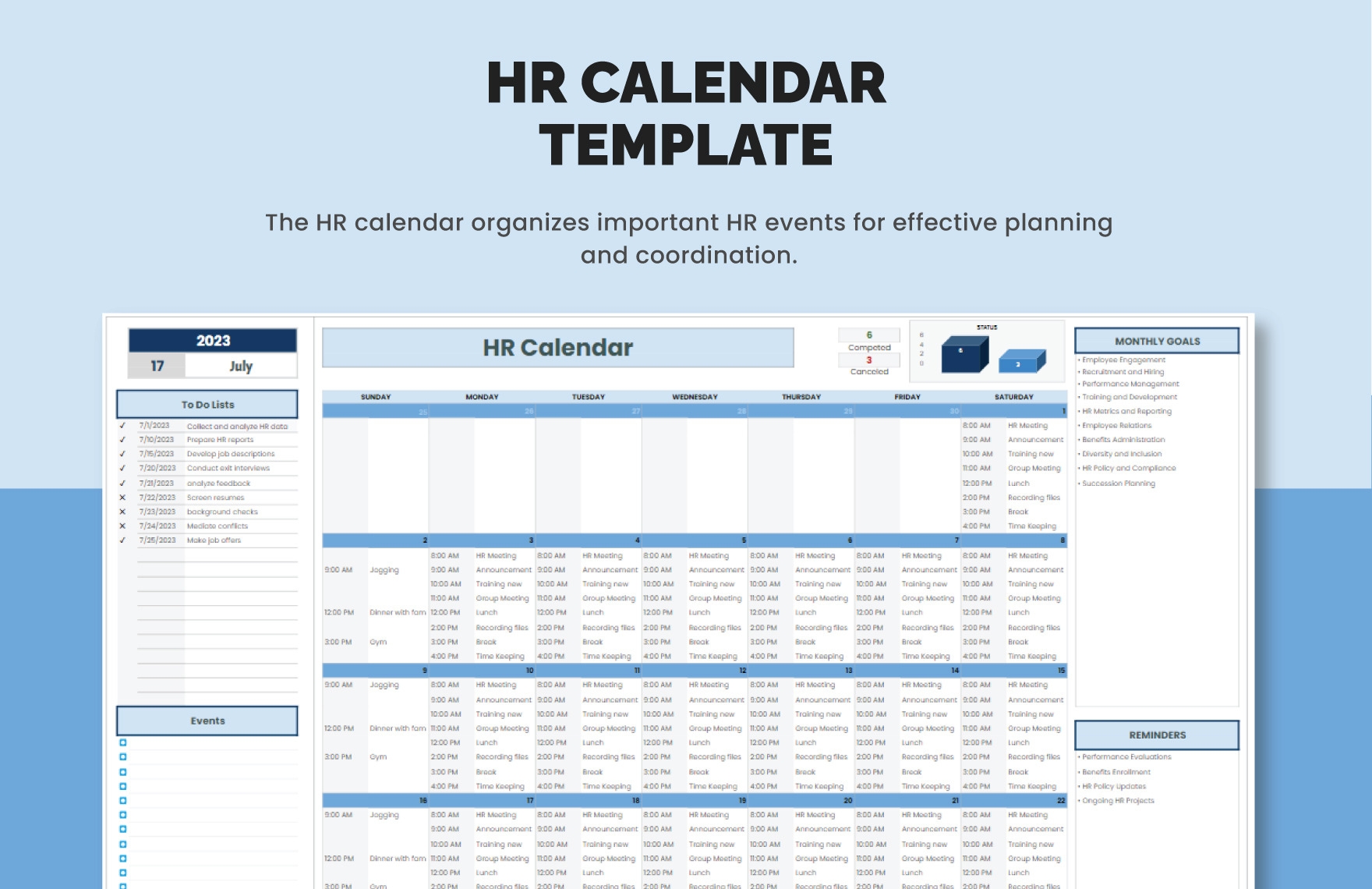HR Calendar Template Download In Excel Google Sheets Template
