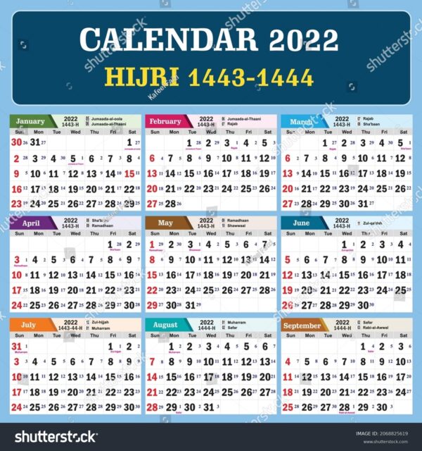 Islamic Date Calendar 2025 Pakistan