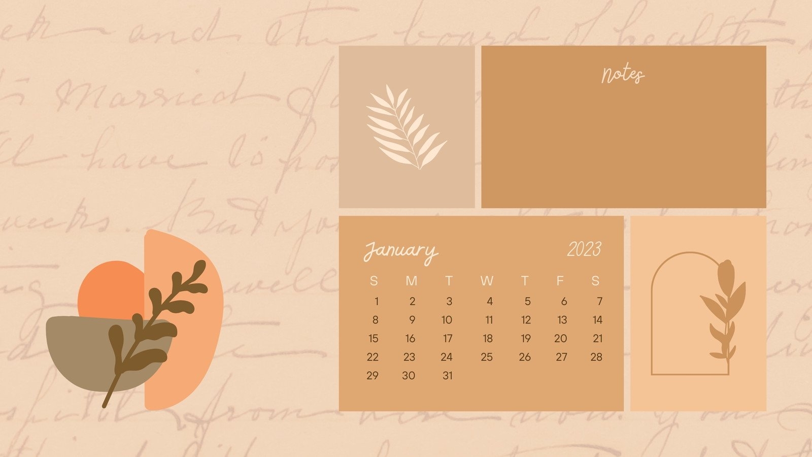 January 2023 Calendar Wallpapers Wallpaper Cave