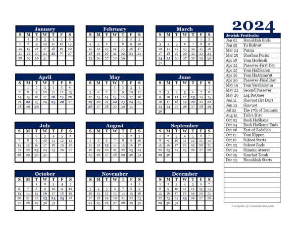 English Calendar For 2025