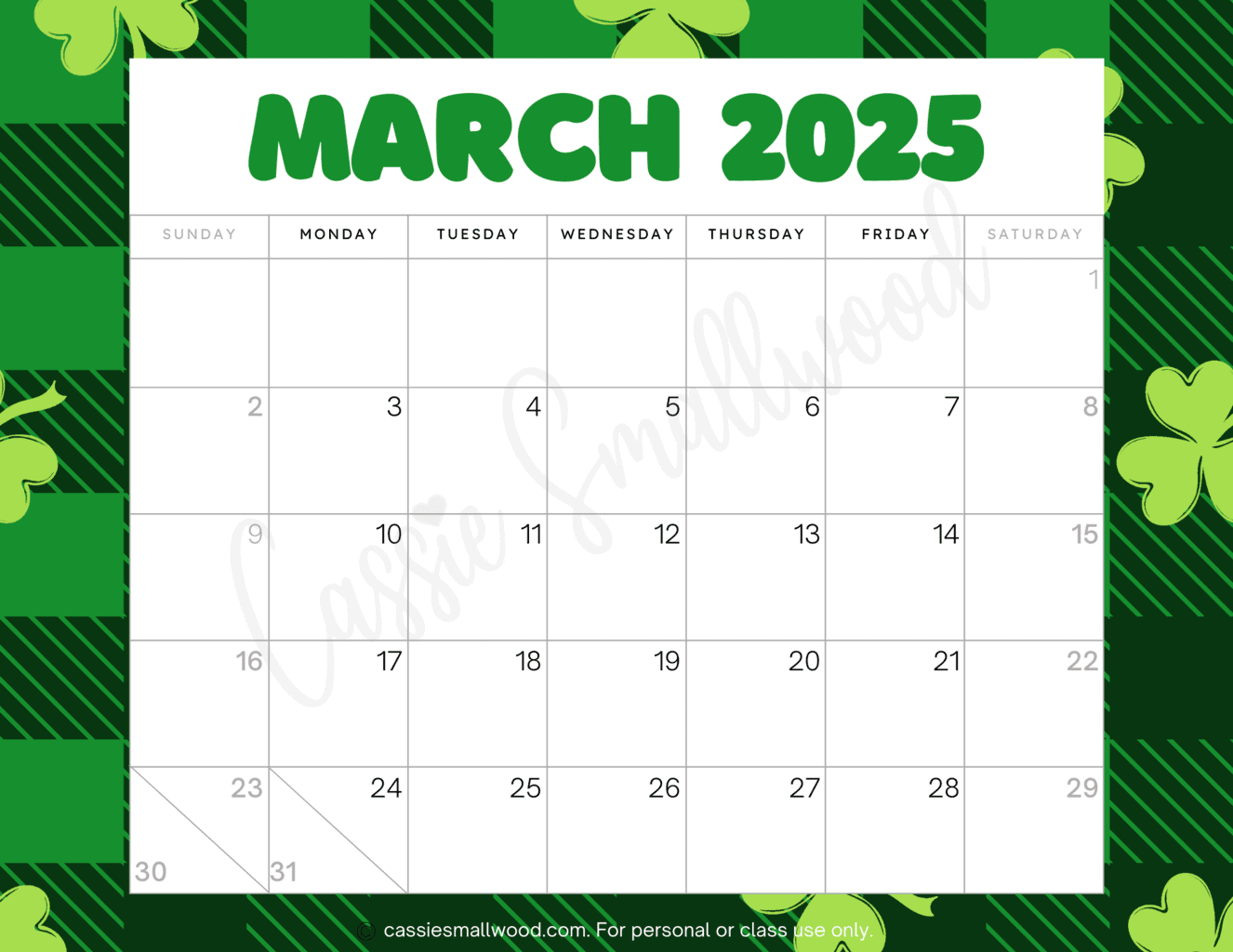 2025 Cute Printable Calendar By Month 2025 Cute Printable Calendar By Month