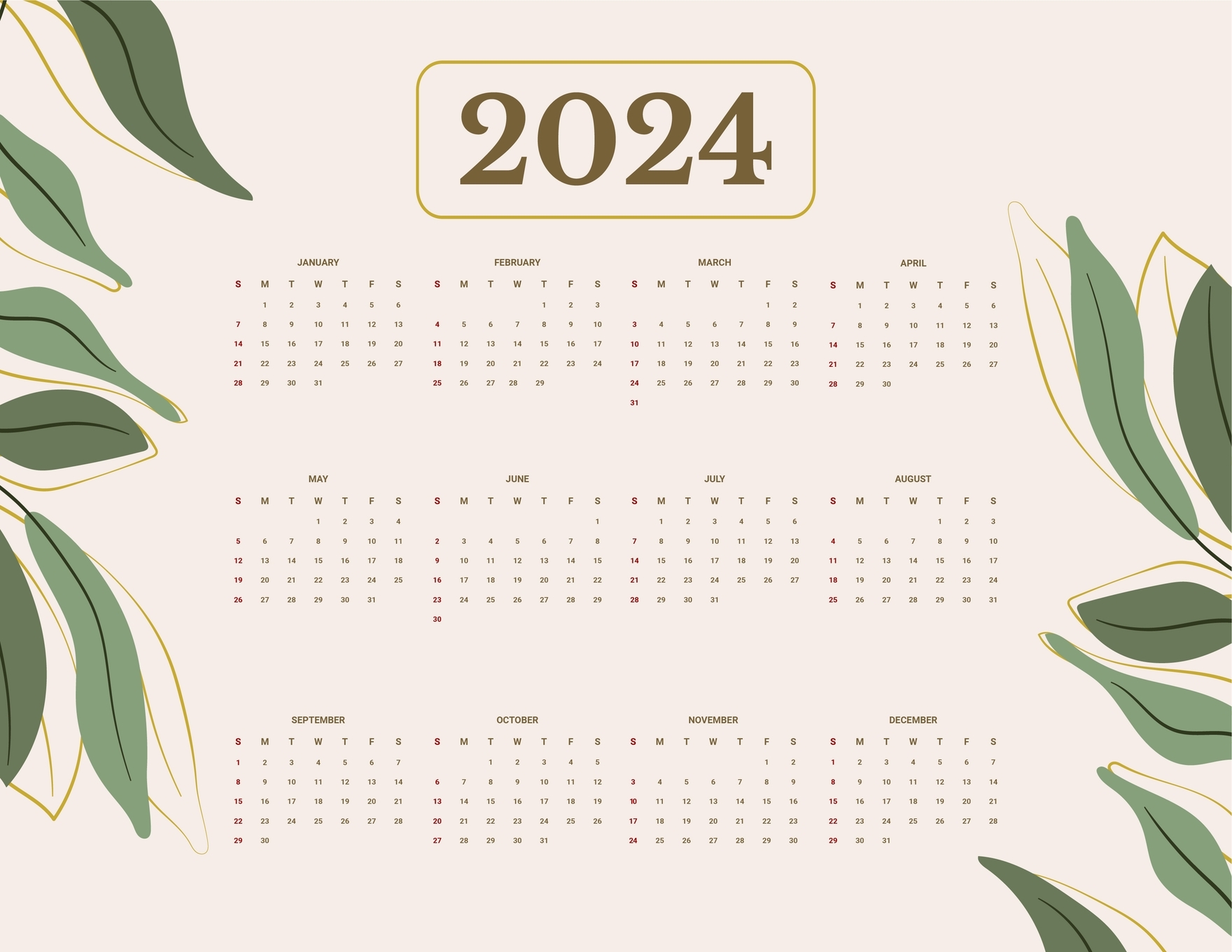 May Aesthetic Calendar 2025 Malik Luna