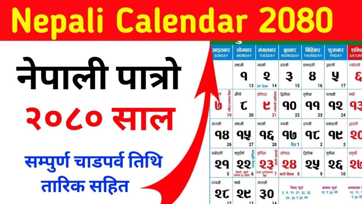 Nepali Calendar 2080 Nepali Patro