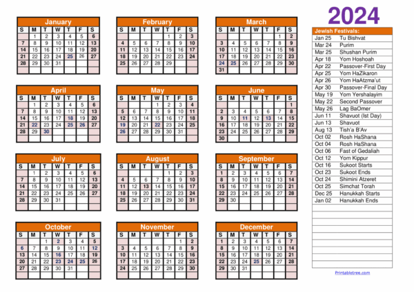 Hebrew Calendar August 2025