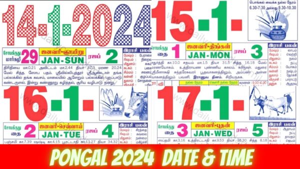 Calendar 2025 Pongal Date