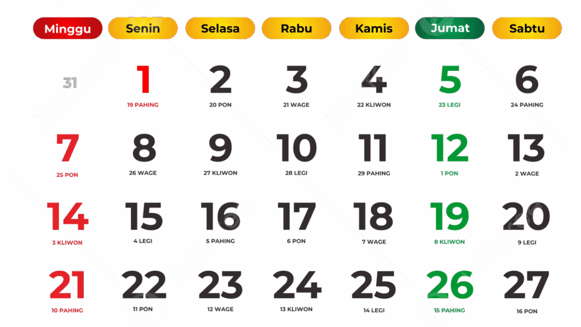 Template Kalender 2024 Lengkap Dengan Tanggal Iklan Hijriah 48 OFF