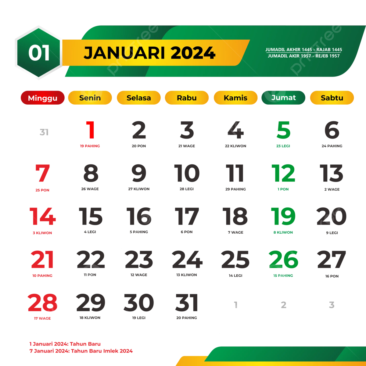 Template Kalender 2024 Lengkap Dengan Tanggal Iklan Hijriah 48 OFF