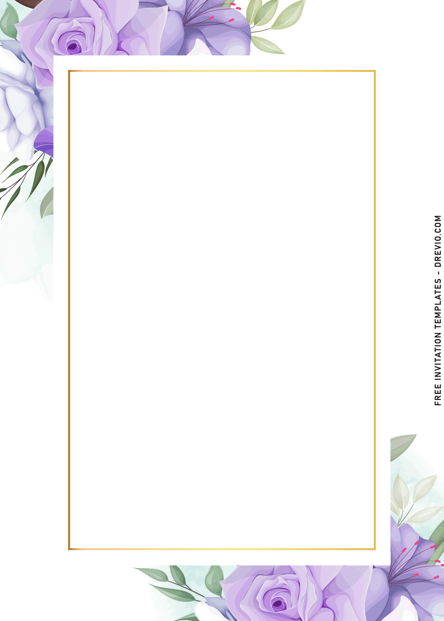 10 Beautiful Purple And Light Blue Roses Birthday Invitation Templates 10 Beautiful Purple And Light Blue Roses Birthday Invitation Templates