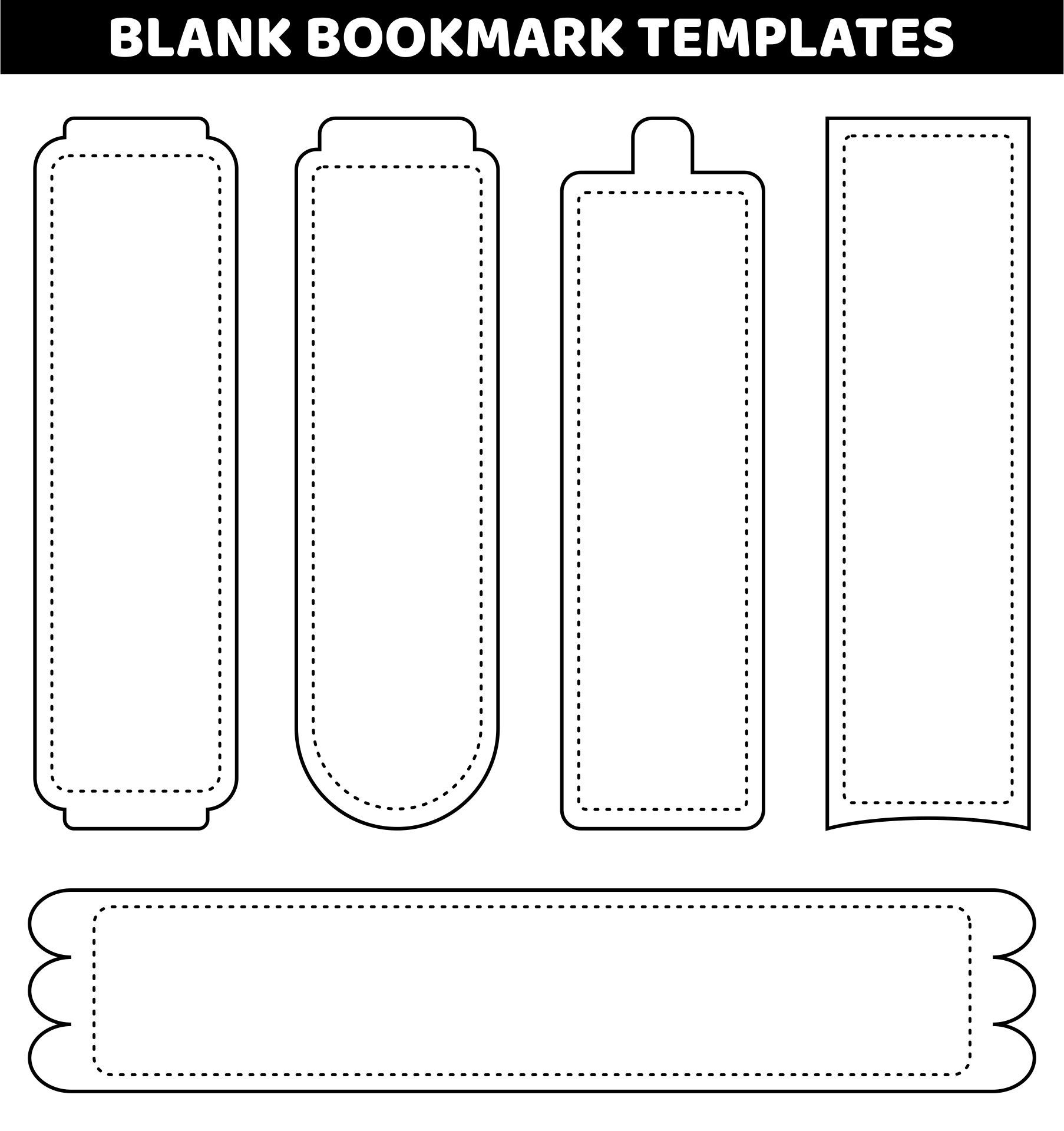 10 Best Blank Printable Bookmarks PDF For Free At Printablee Bookmark 