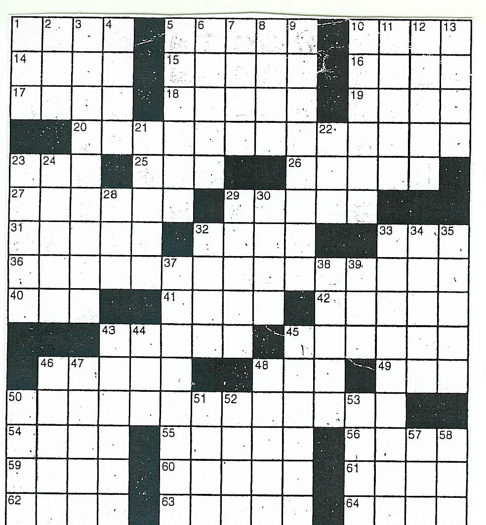 10 Best Free Printable Blank Crossword Puzzle Template Printableecom 