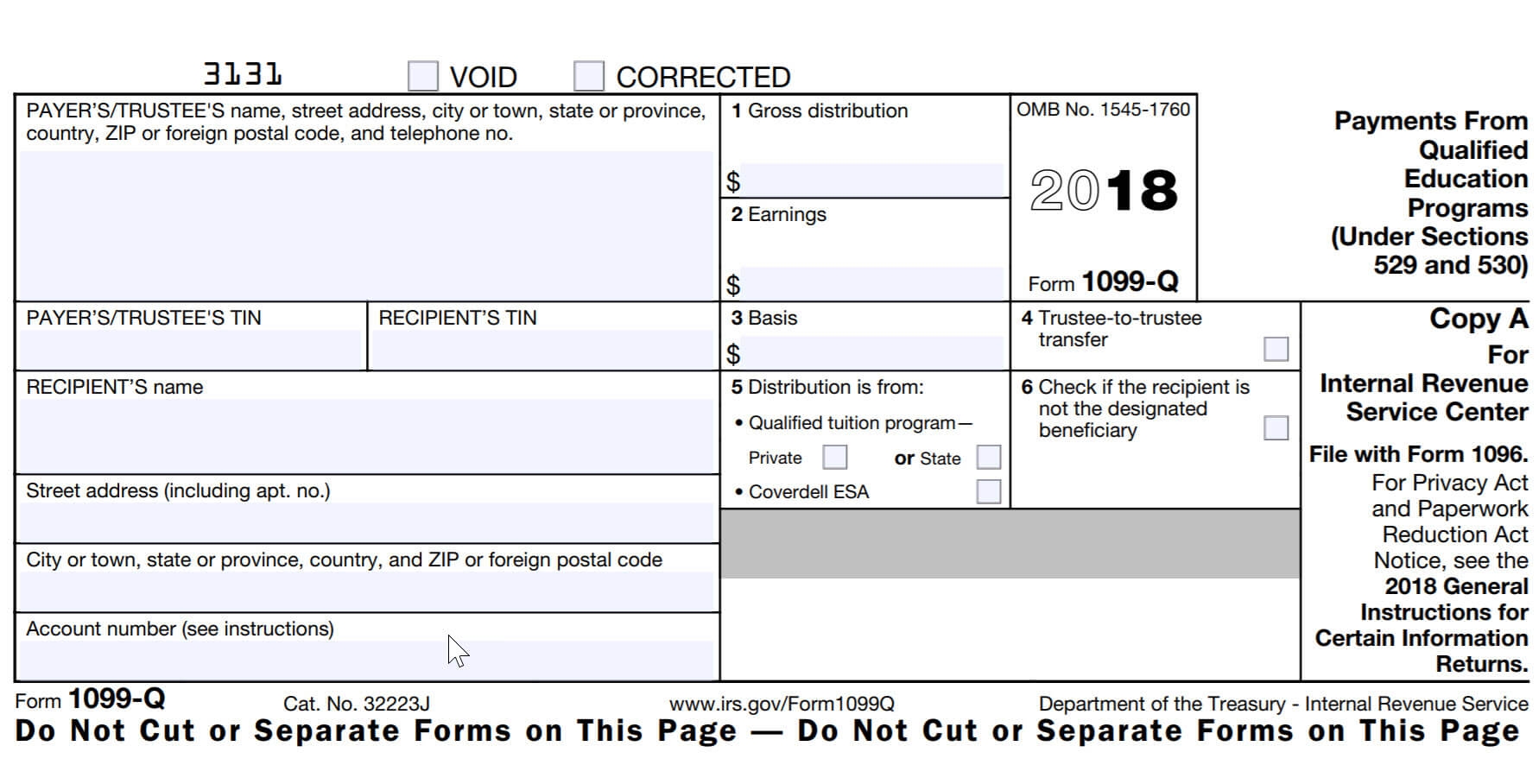 1099 Blank Form 2025 Elias M Bertelsen