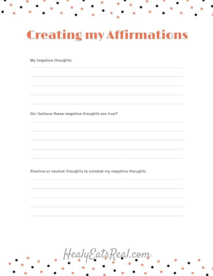 115 Affirmations For Self Love With Worksheet Printout Healy Eats Real 115 Affirmations For Self Love With Worksheet Printout Healy Eats Real